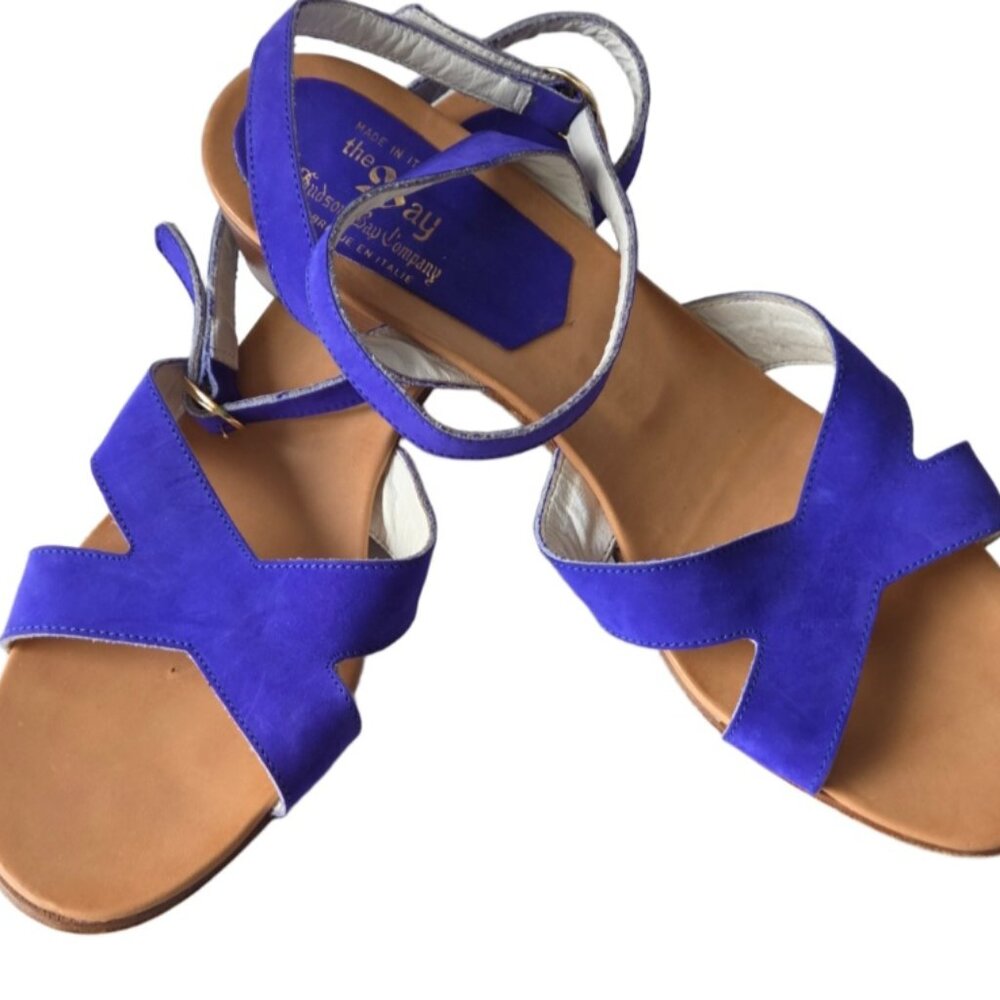 💜Vintage The Bay slingback sandals Canada Italy 1980s